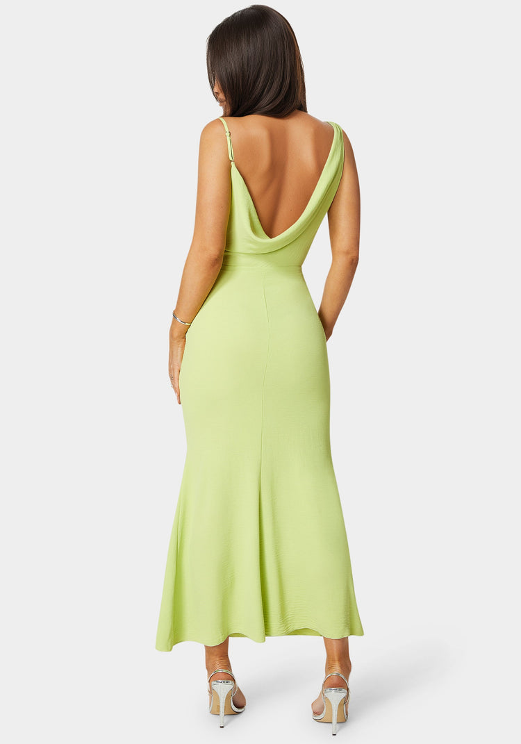 Bebe Airflow Cowl Maxi Dress