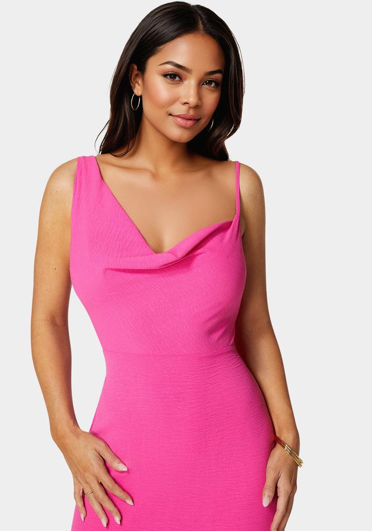 Bebe Airflow Cowl Maxi Dress