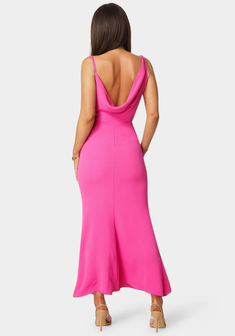 Bebe Airflow Cowl Maxi Dress