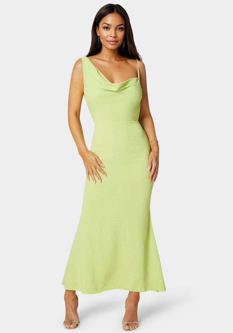 bebe Airflow Cowl Maxi Dress