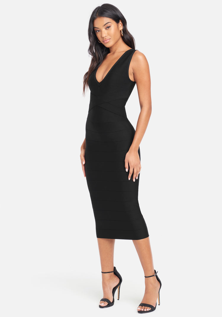 Bebe Bandage Midi Dress