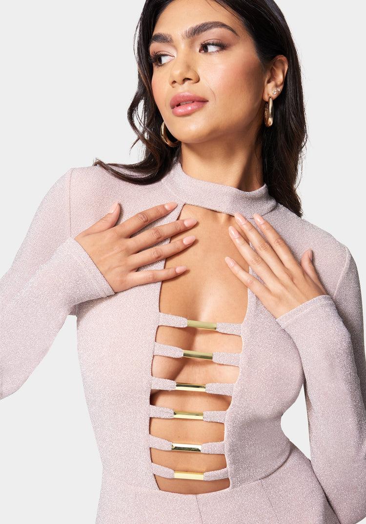 Bebe Bar Detail Jumpsuit