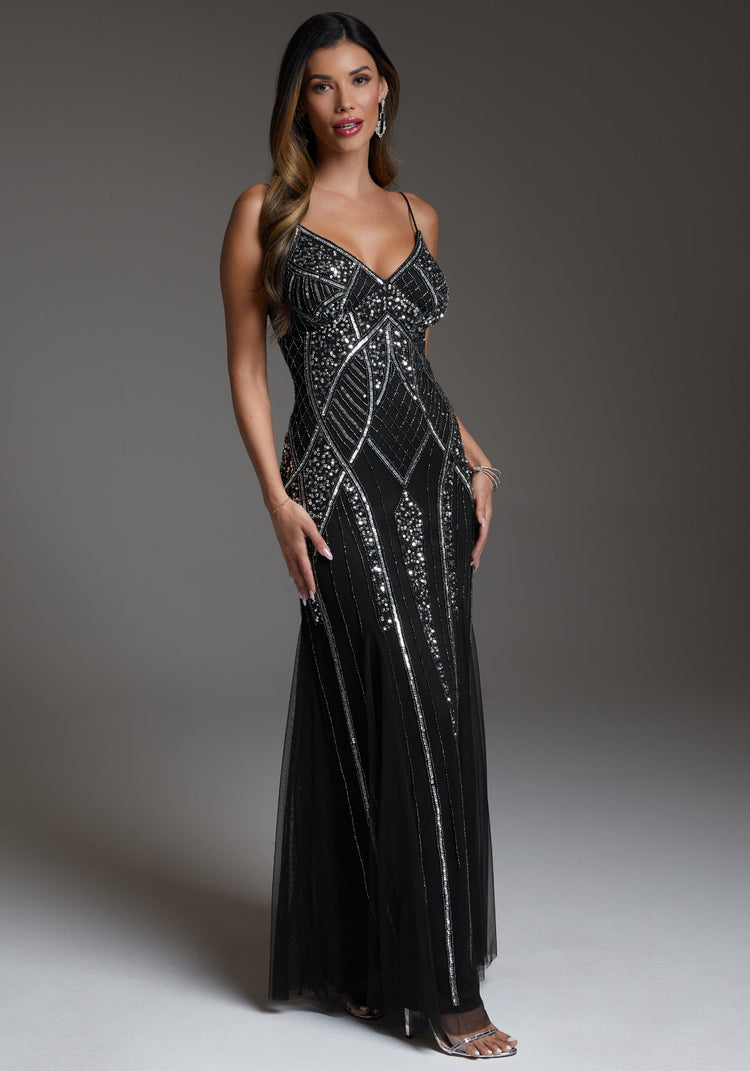 Bebe Beaded Gown