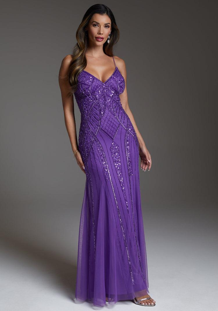 Bebe Beaded Gown