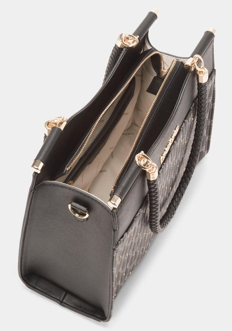 Bebe Bebe Cinzia Printed Monogram Satchel