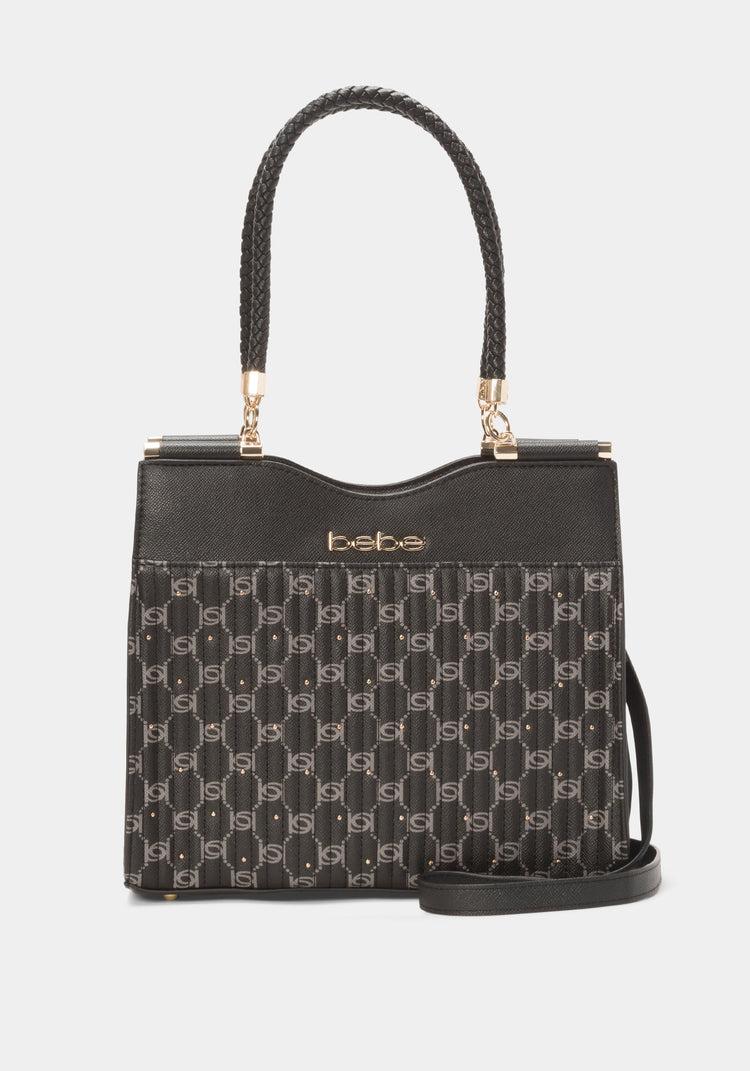 bebe Bebe Cinzia Printed Monogram Satchel