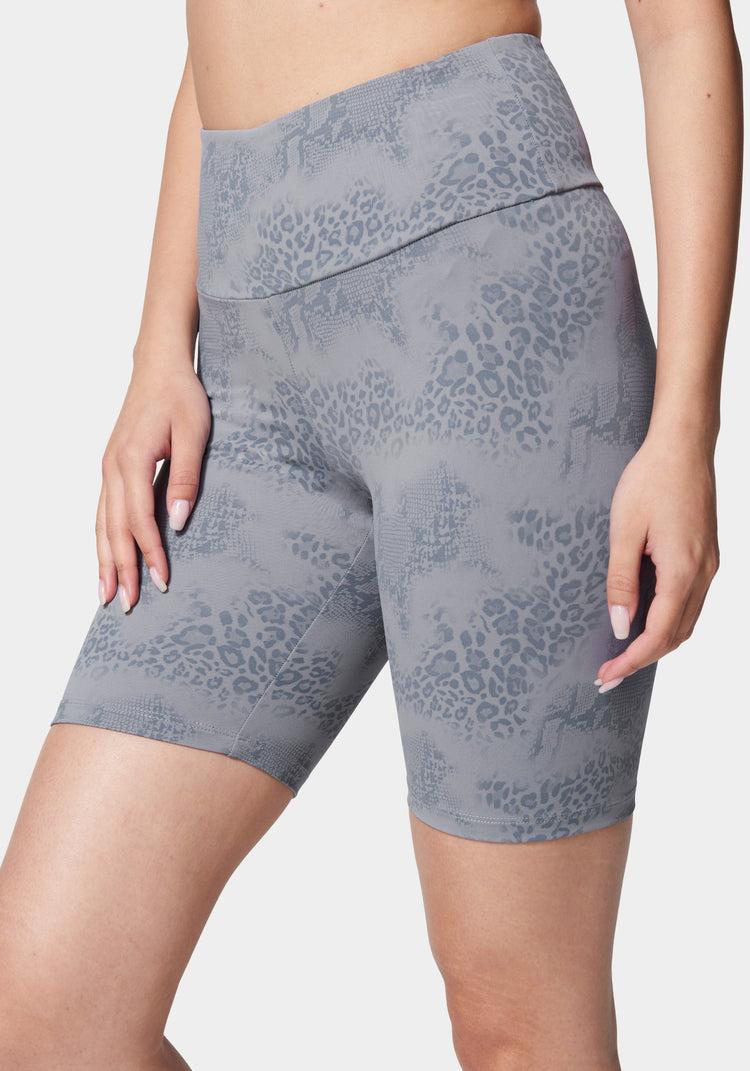 bebe Bebe Logo Foiled Print Knit Biker Short