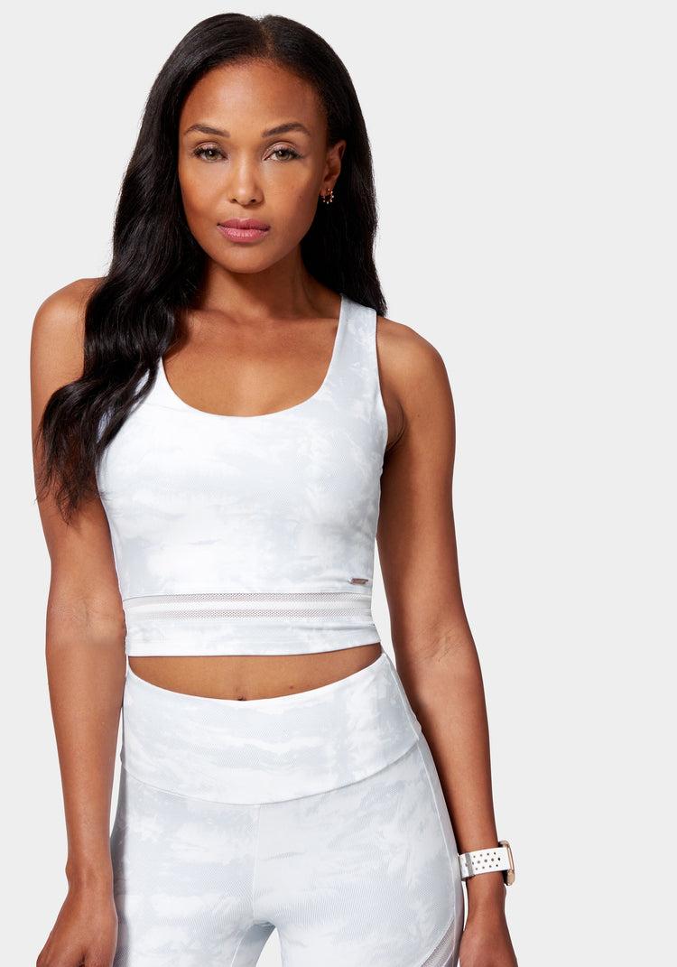 Bebe Bebe Logo Tank With Mesh Detail