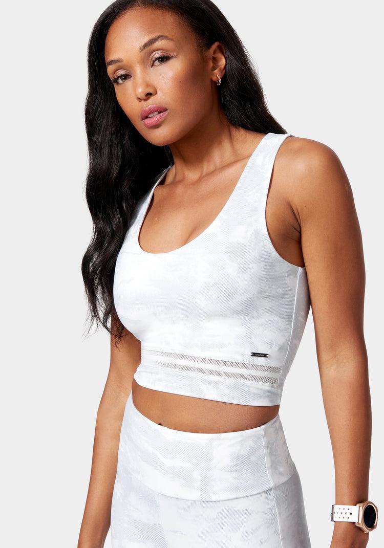 Bebe Bebe Logo Tank With Mesh Detail