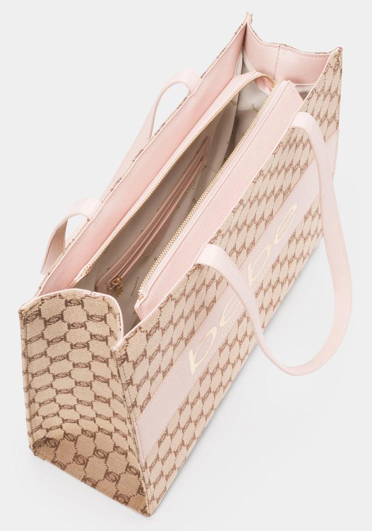 Bebe Bebe Serena Large Jacquard Tote