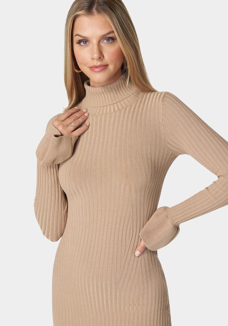 Bebe Bell Sleeve Sweater Dress