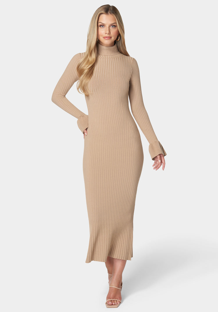 bebe Bell Sleeve Sweater Dress