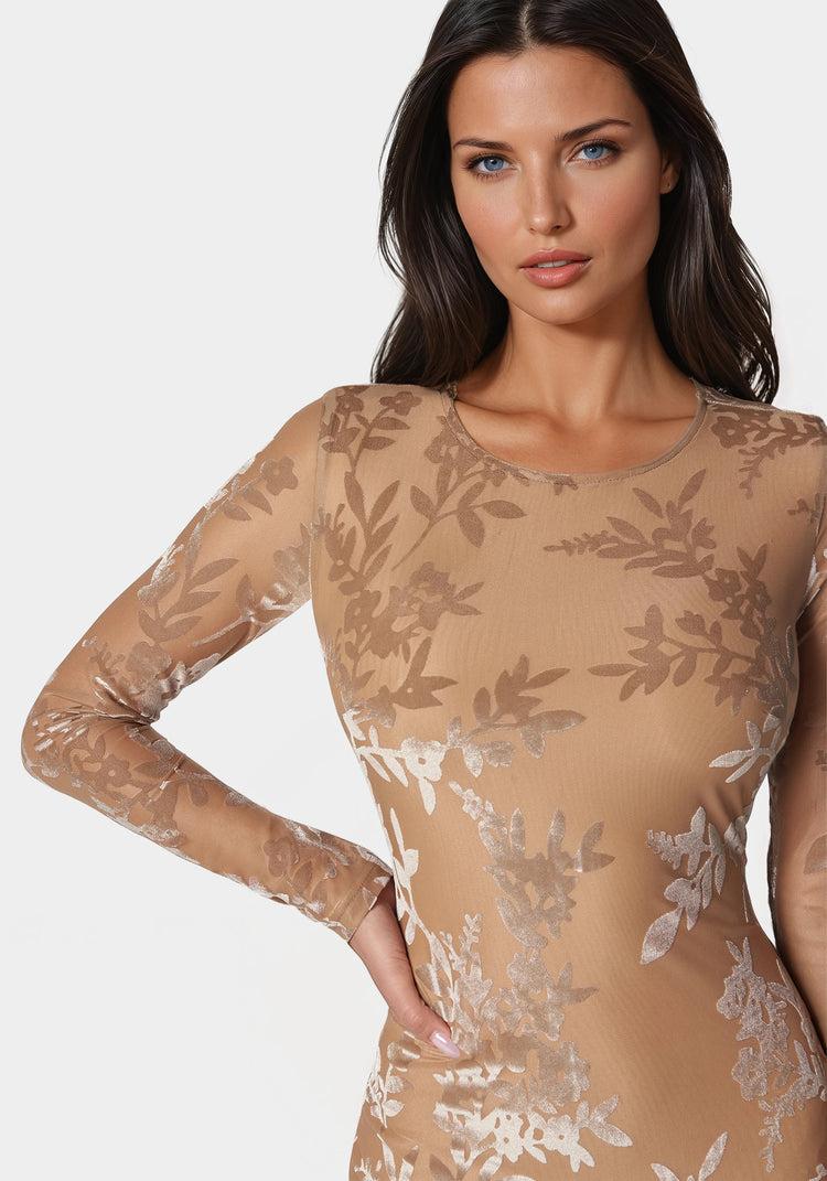 Bebe Burnout Midi Dress