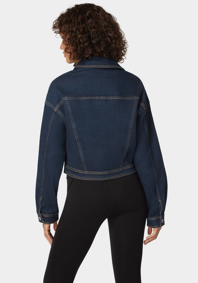 Bebe Button Front Stud Detail Denim Jacket