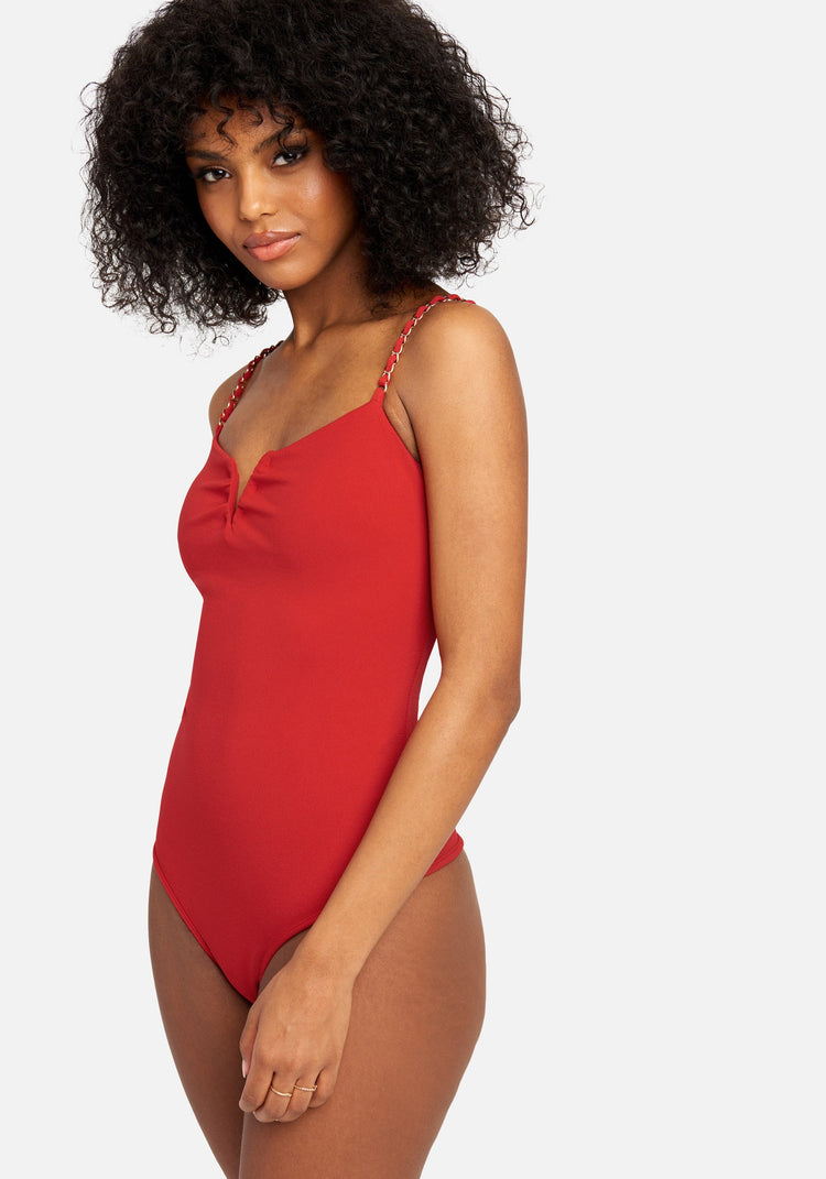 Bebe Chain Strap Bodysuit