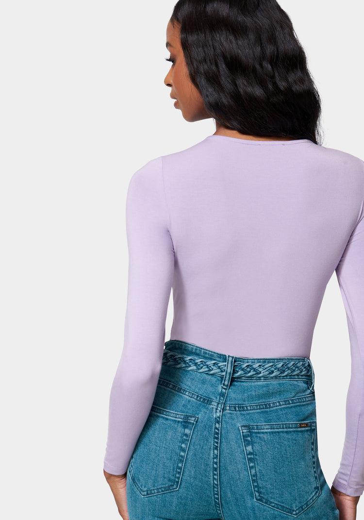 Bebe Cross Front Knit Top