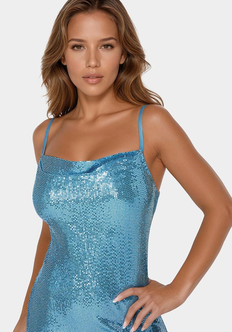 Bebe Disco Dot Maxi Dress