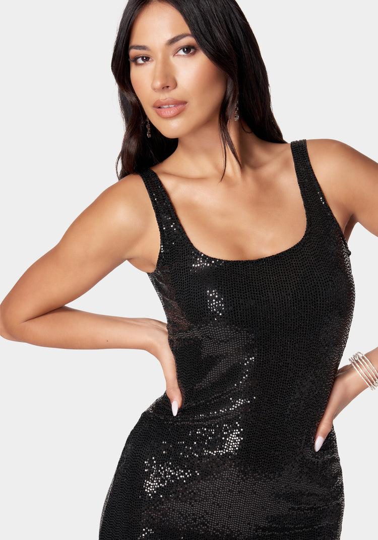 Bebe Disco Dot Tank Dress