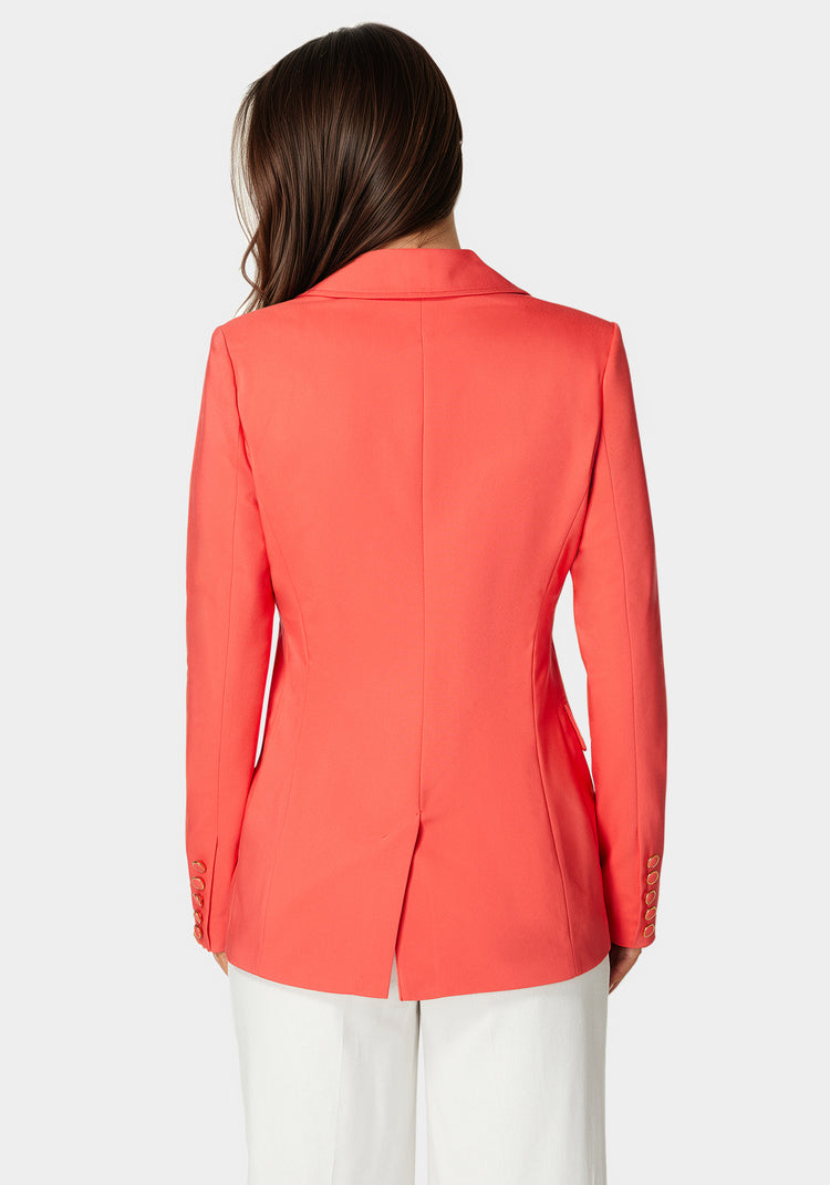Bebe Double Breasted Strong Shoulder Jacket