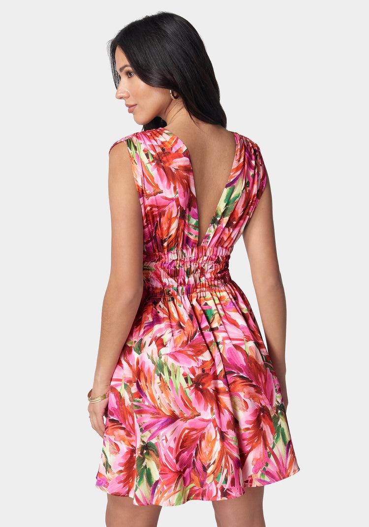 Bebe Elastic Waist Skater Dress