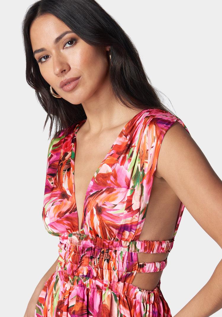 Bebe Elastic Waist Skater Dress