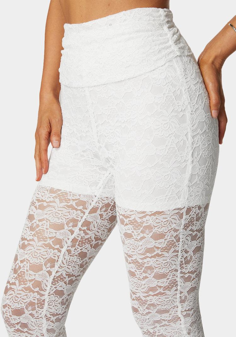 Bebe Flared Lace Pant
