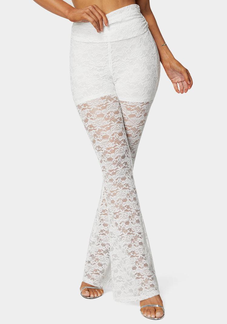 bebe Flared Lace Pant