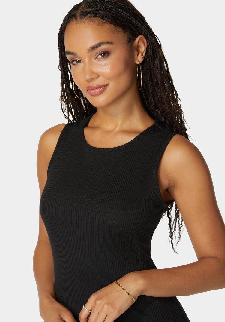 Bebe Founce Hem Rib Dress