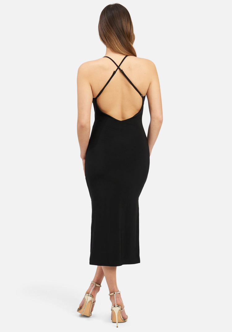 Bebe Gold Bar Detail Dress