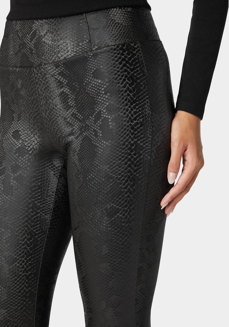Bebe High Waist Embossed Vegan Leather Legging