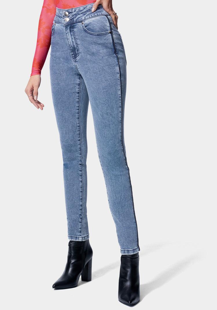 bebe High Waist Skinny Leg Jeans