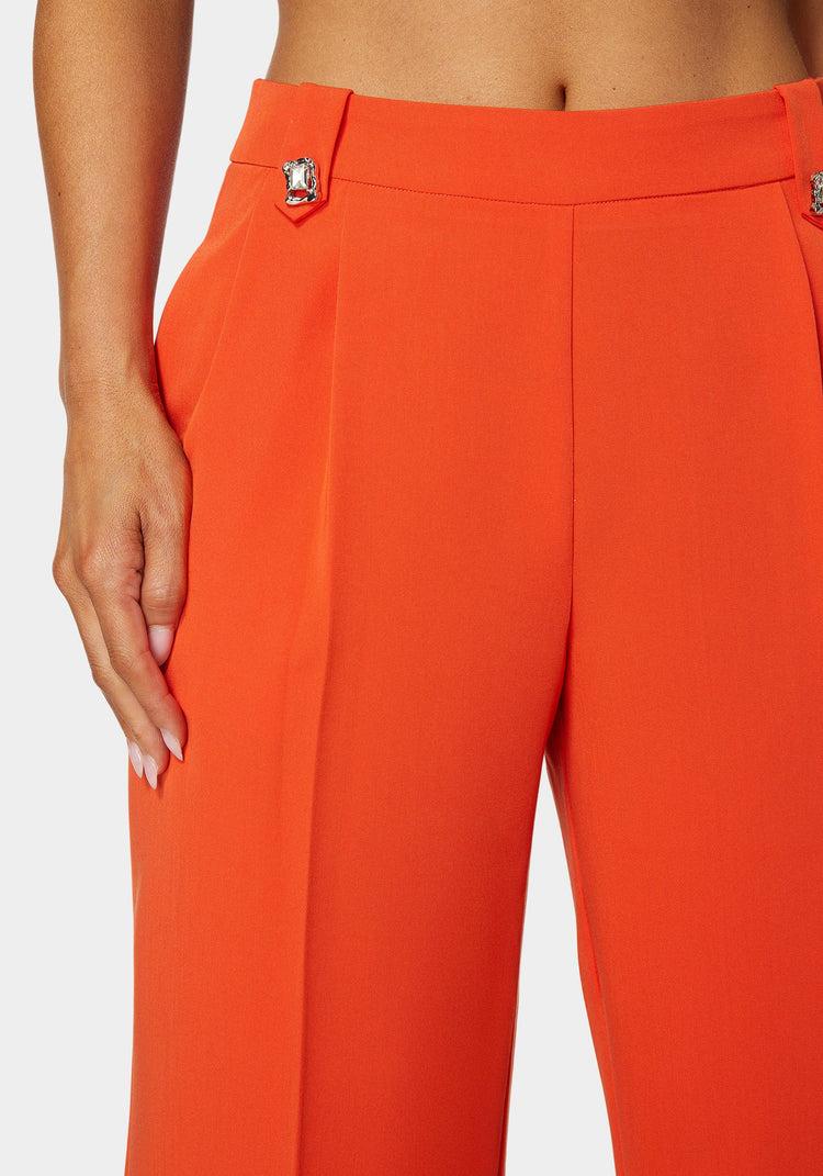 Bebe High Waist Straight Flared Pant