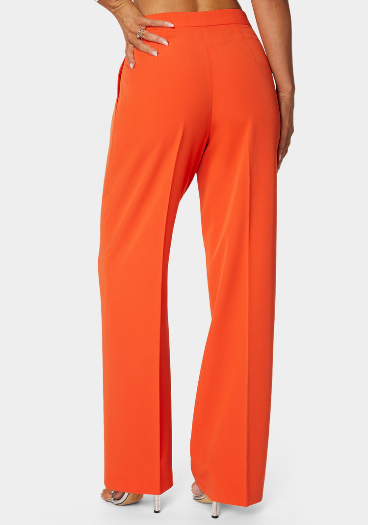 Bebe High Waist Straight Flared Pant