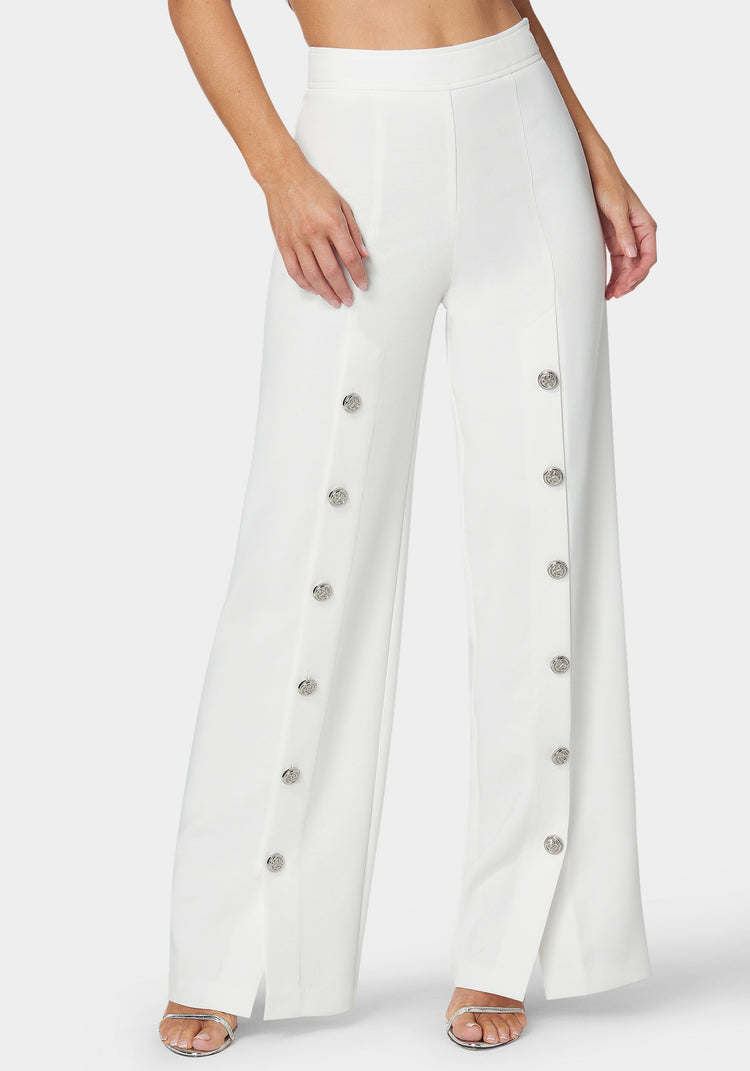 bebe High Waist Wide Leg Pant