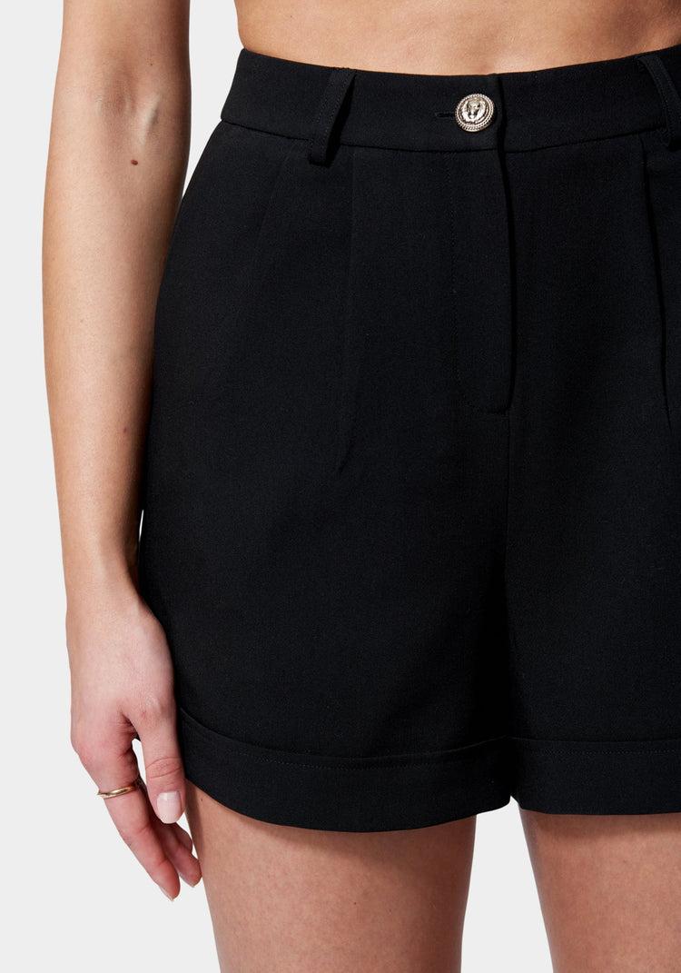 Bebe High Waist Woven Twill Short