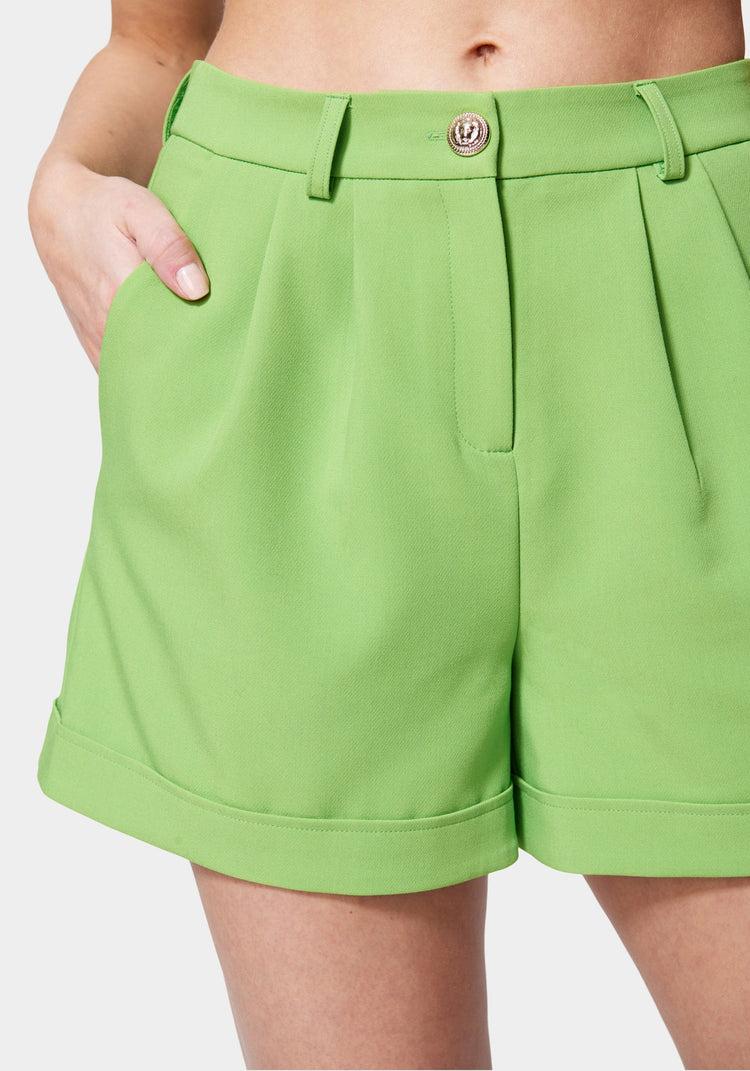Bebe High Waist Woven Twill Short