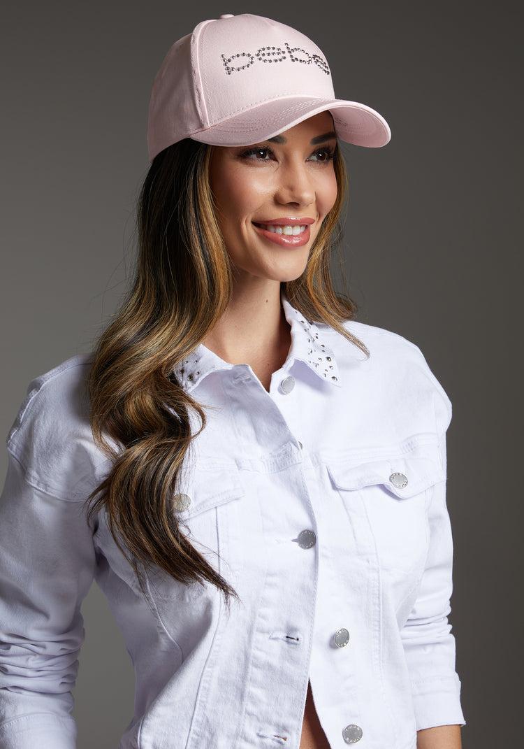 bebe bebe Logo Hat Embellished With Crystals by Swarovski