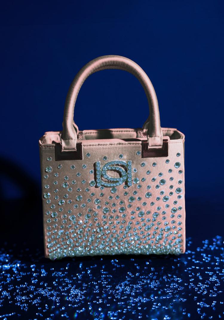 Bebe Bebe Margarita Satchel Embellished With Crystals By Swarovski