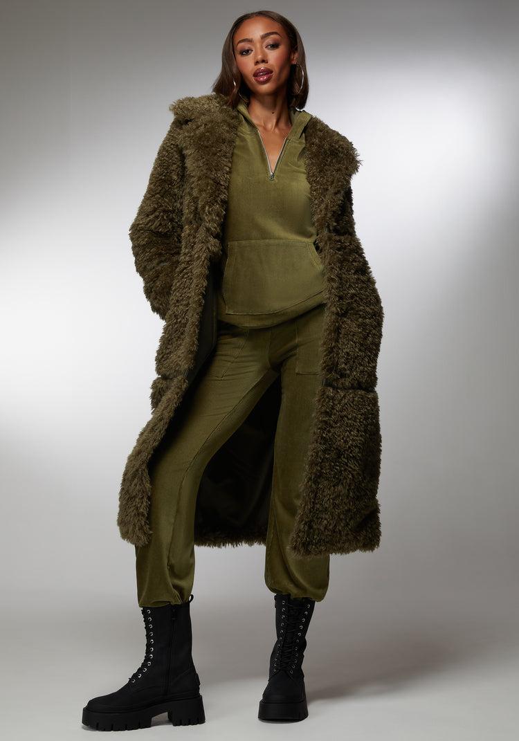 bebe Micro Cord Flare Pant