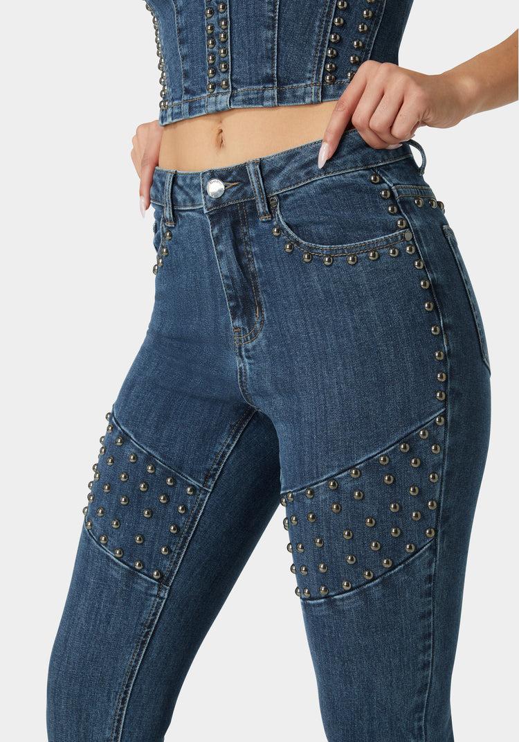 Bebe Natural Waist Skinny Leg Jeans