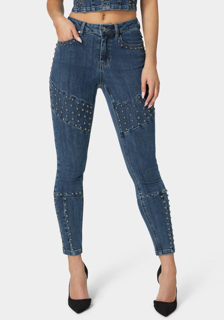 bebe Natural Waist Skinny Leg Jeans
