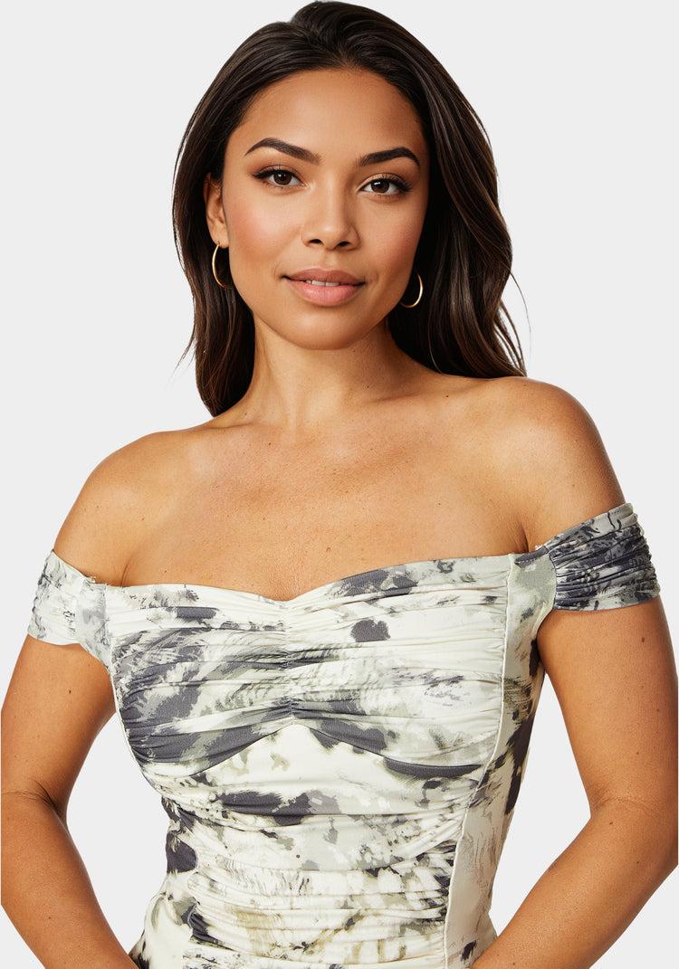 Bebe Off Shoulder Knit Top