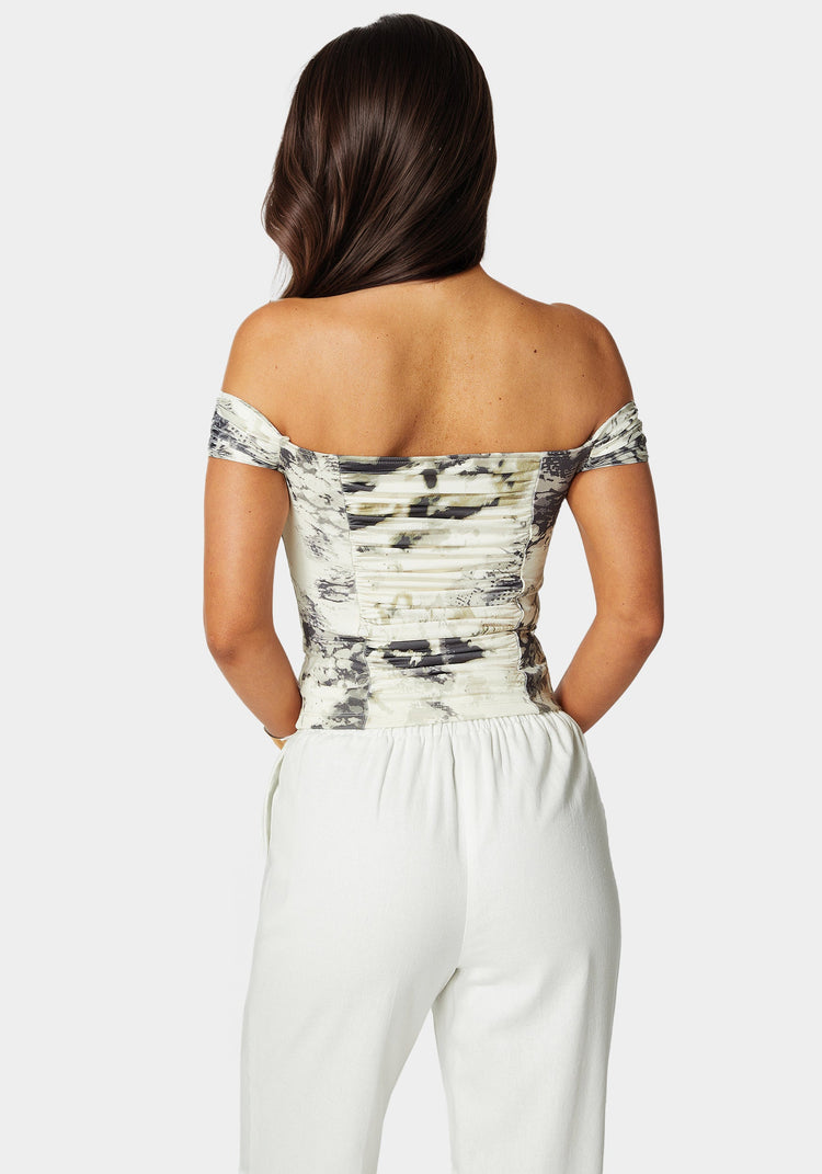 Bebe Off Shoulder Knit Top