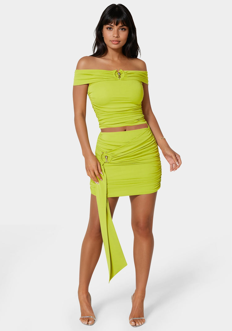 Bebe Off Shoulder Knit Top