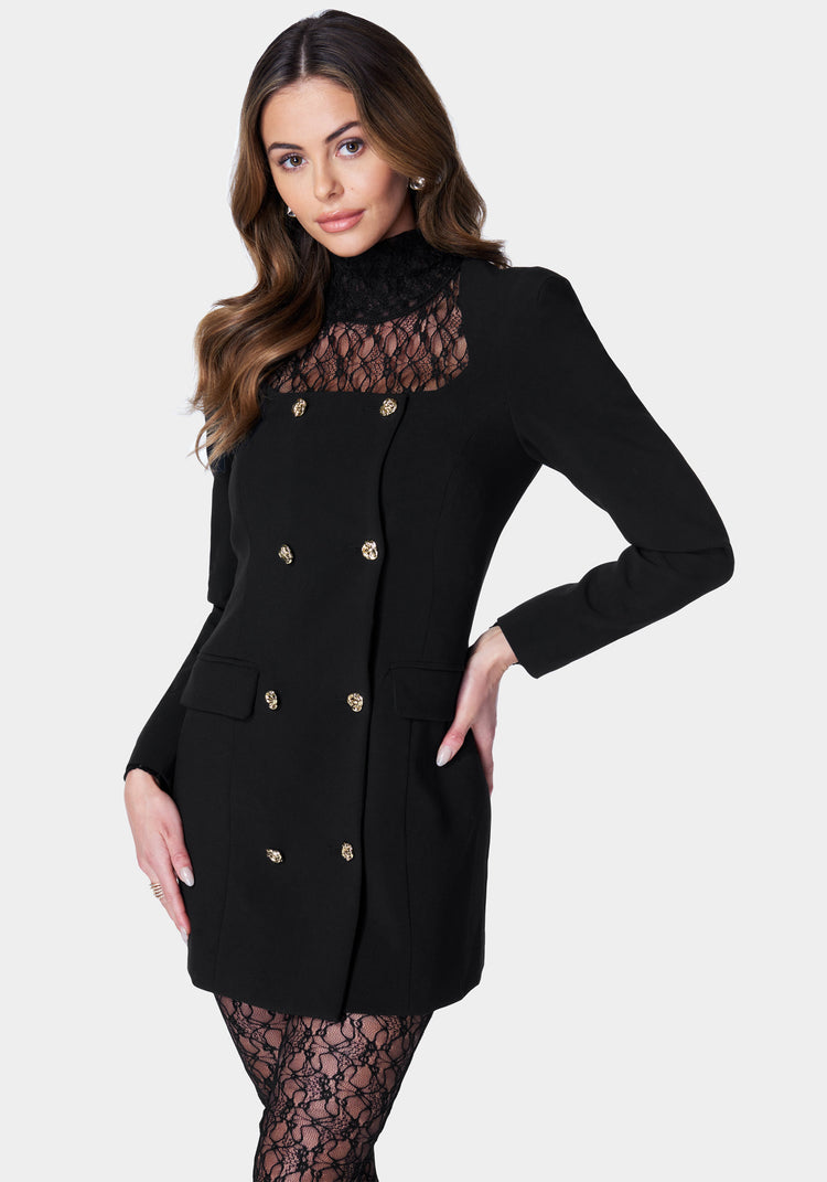 Bebe Open Neck Tailored Blazer
