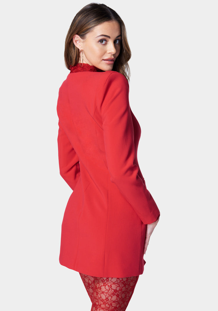 Bebe Open Neck Tailored Blazer