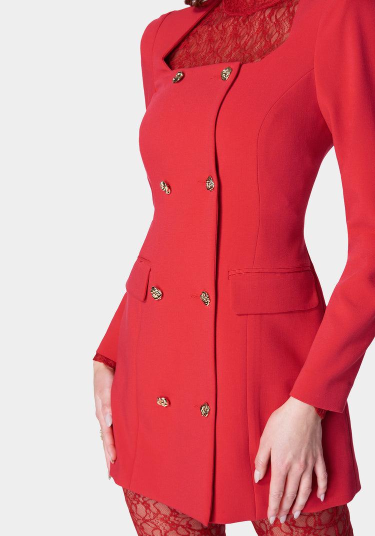 Bebe Open Neck Tailored Blazer