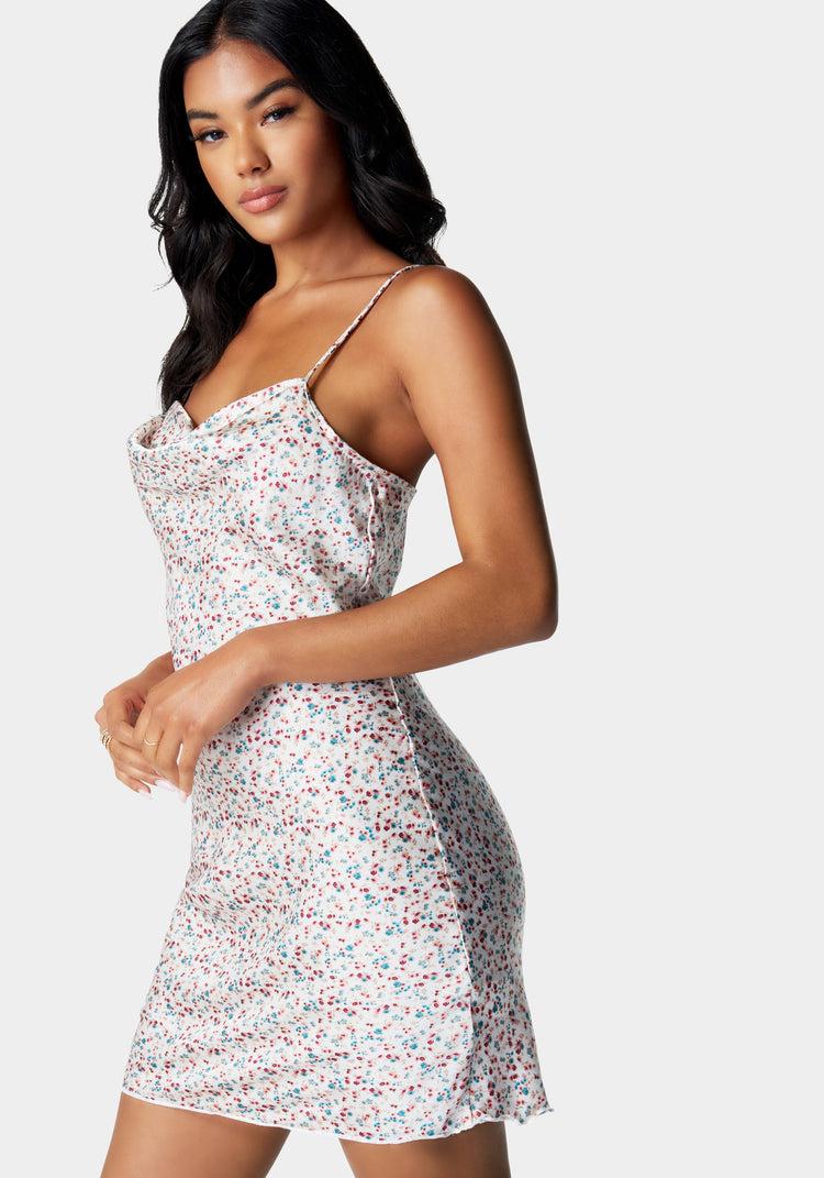 Bebe Printed Mini Dress
