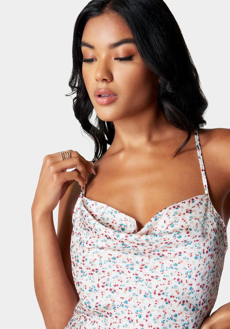 Bebe Printed Mini Dress