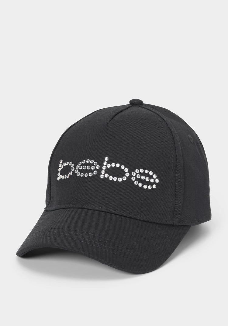 Bebe Rhinestone Logo Cap